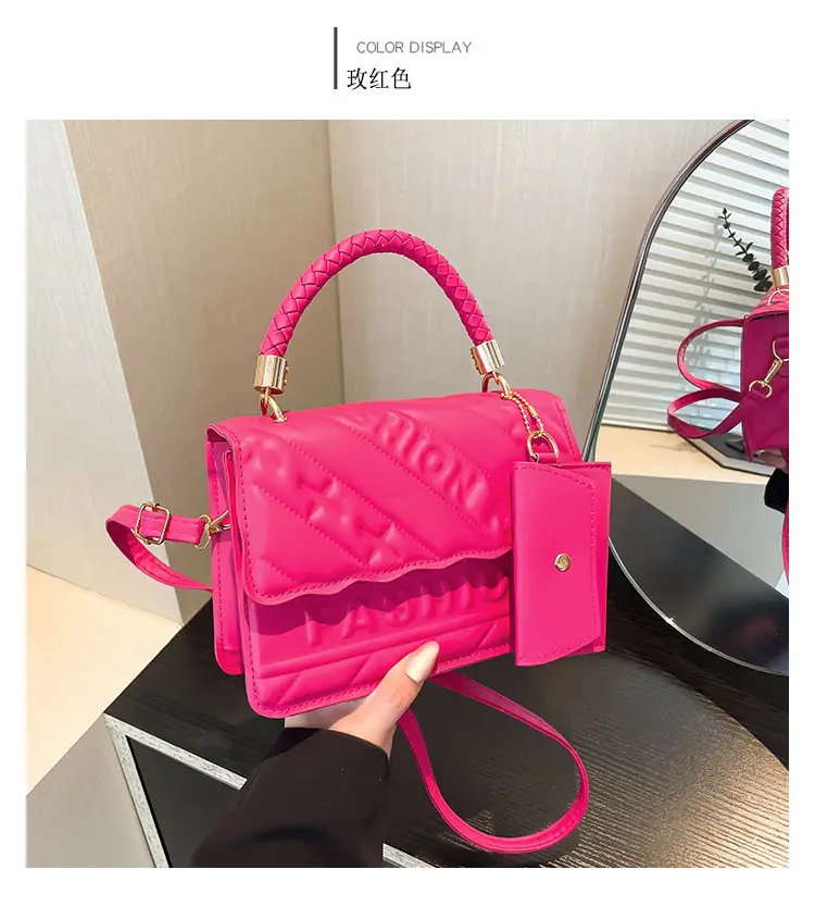 Green Quilted Shoulder Bag 2024 Autumn New — feature 25