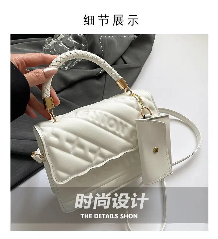 Green Quilted Shoulder Bag 2024 Autumn New — feature 4