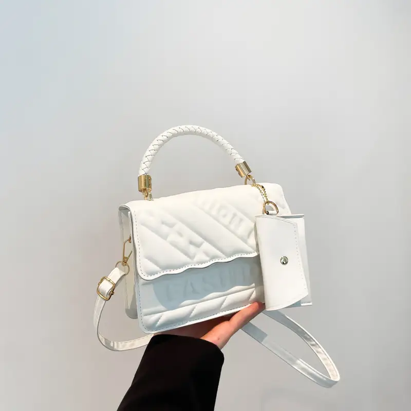 Green Quilted Shoulder Bag 2024 Autumn New - Image 2