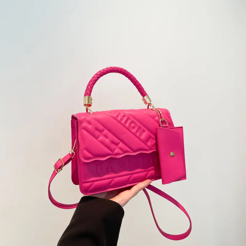 Green Quilted Shoulder Bag 2024 Autumn New - Image 4