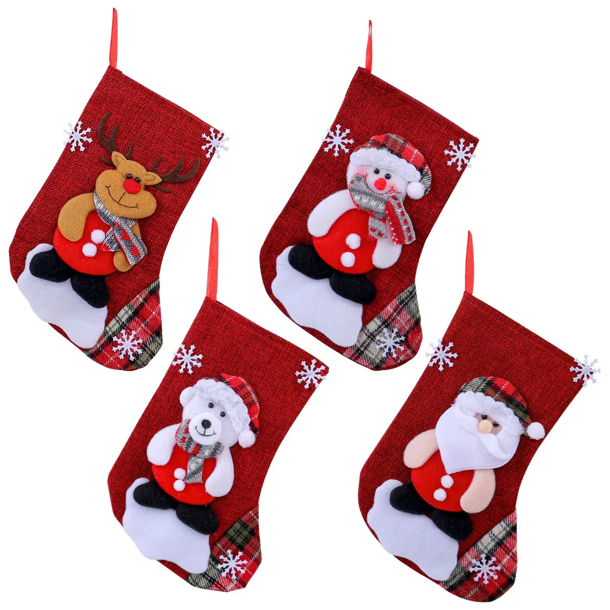 Christmas Santa Snowman Stocking 22g Large Size - Image 9