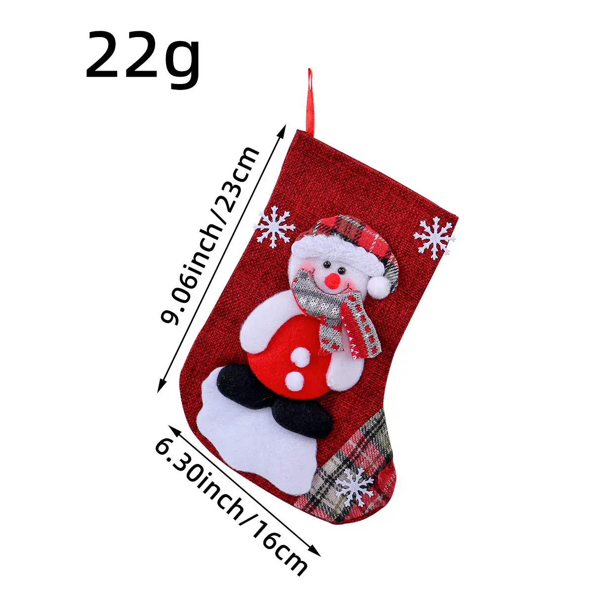 Christmas Santa Snowman Stocking 22g Large Size - Image 2