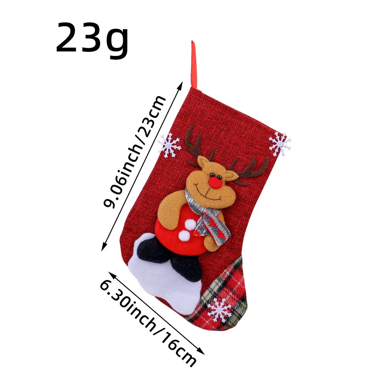 Christmas Santa Snowman Stocking 22g Large Size - Image 3
