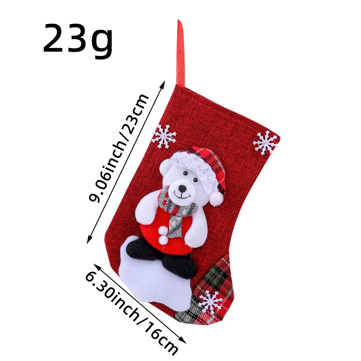 Christmas Santa Snowman Stocking 22g Large Size - Image 4