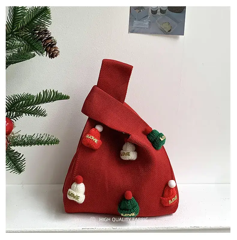 Christmas Crossbody Bag Women 2025 Knitted Hat Gift — feature 9