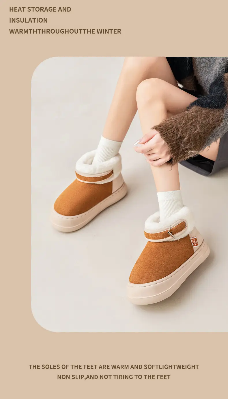 Women's Warm Fleece Winter Boots with Non-Slip Sole — feature 11