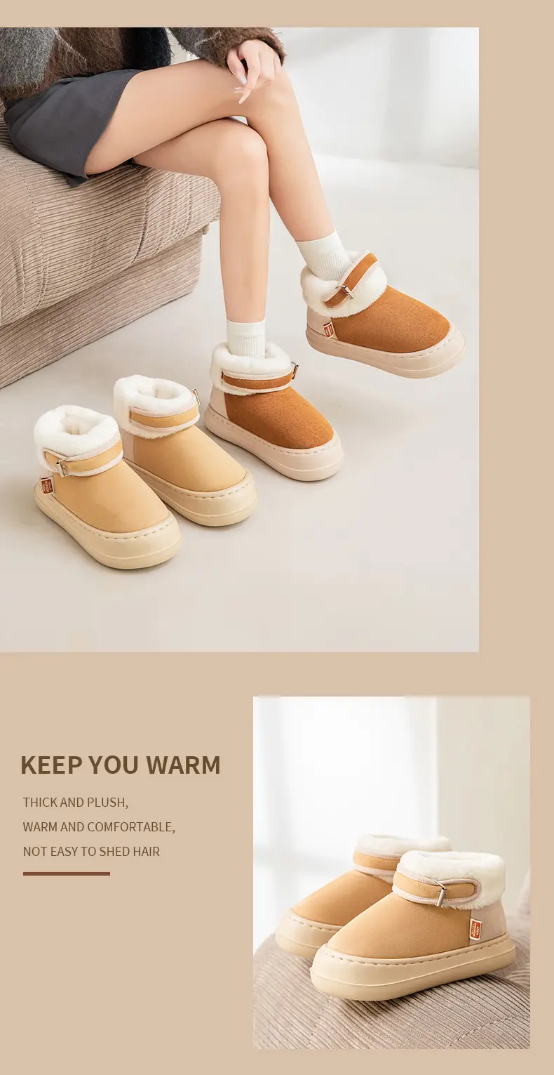 Women's Warm Fleece Winter Boots with Non-Slip Sole — feature 12
