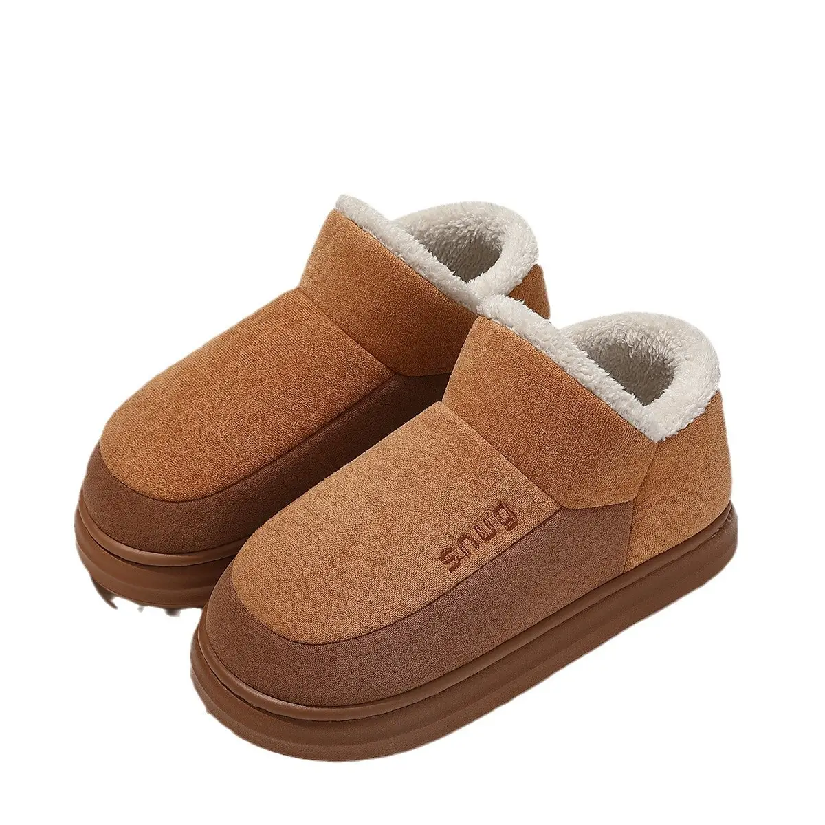 Women Pink Winter Warm Cotton Slippers 2024