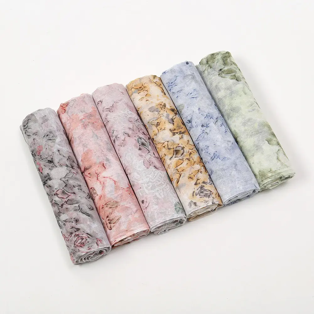 Elegant Printed Silk Scarves for Women Floral Travel Sunscreen - Image 6