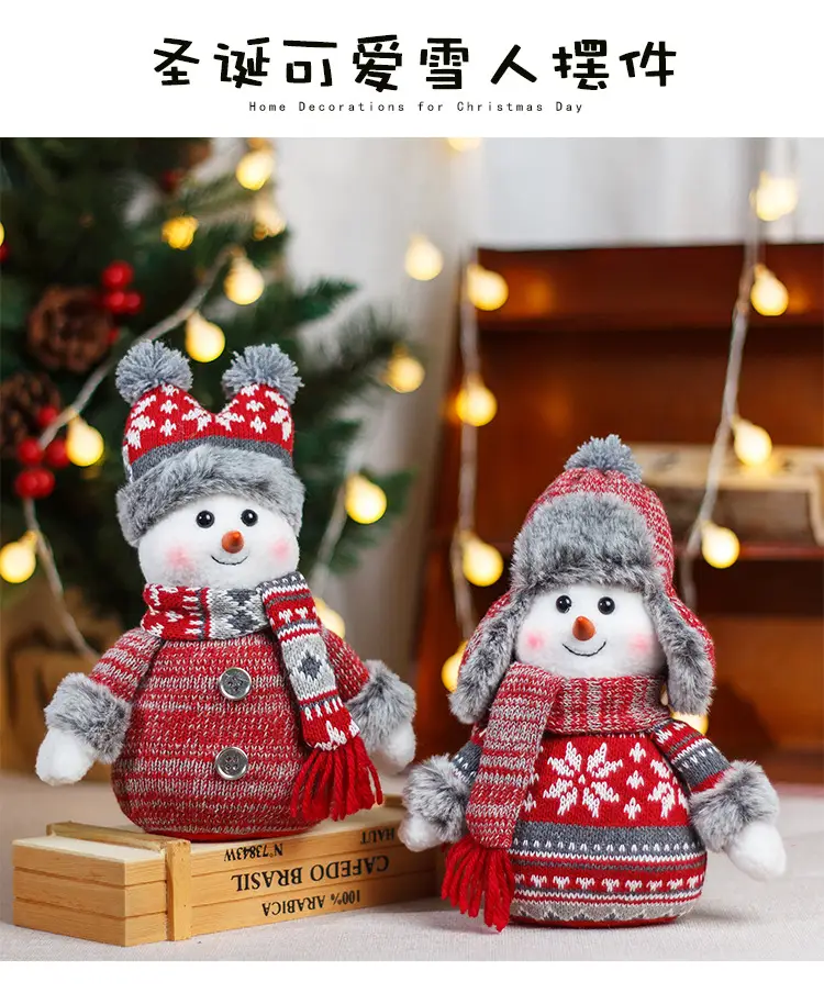 Snowman Decorative Hat 23x16cm Winter Ornament — feature 3