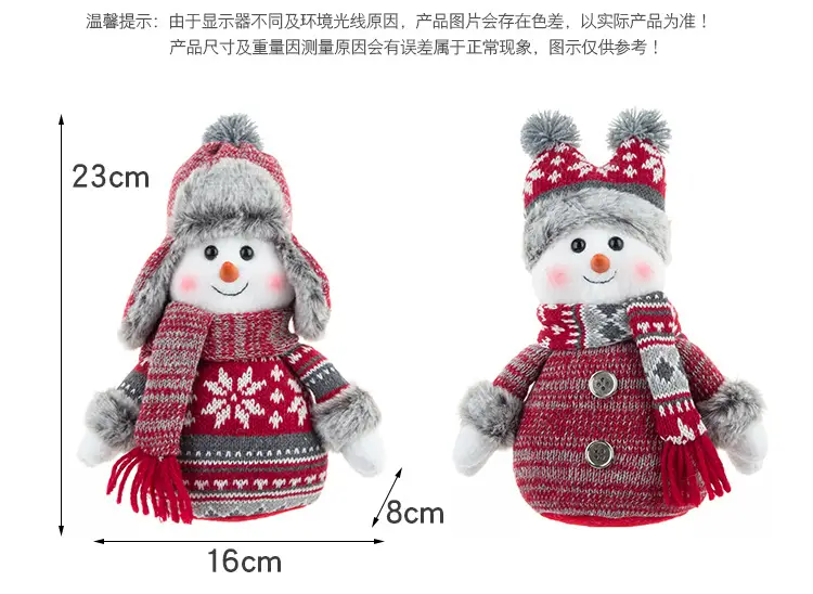 Snowman Decorative Hat 23x16cm Winter Ornament — feature 5