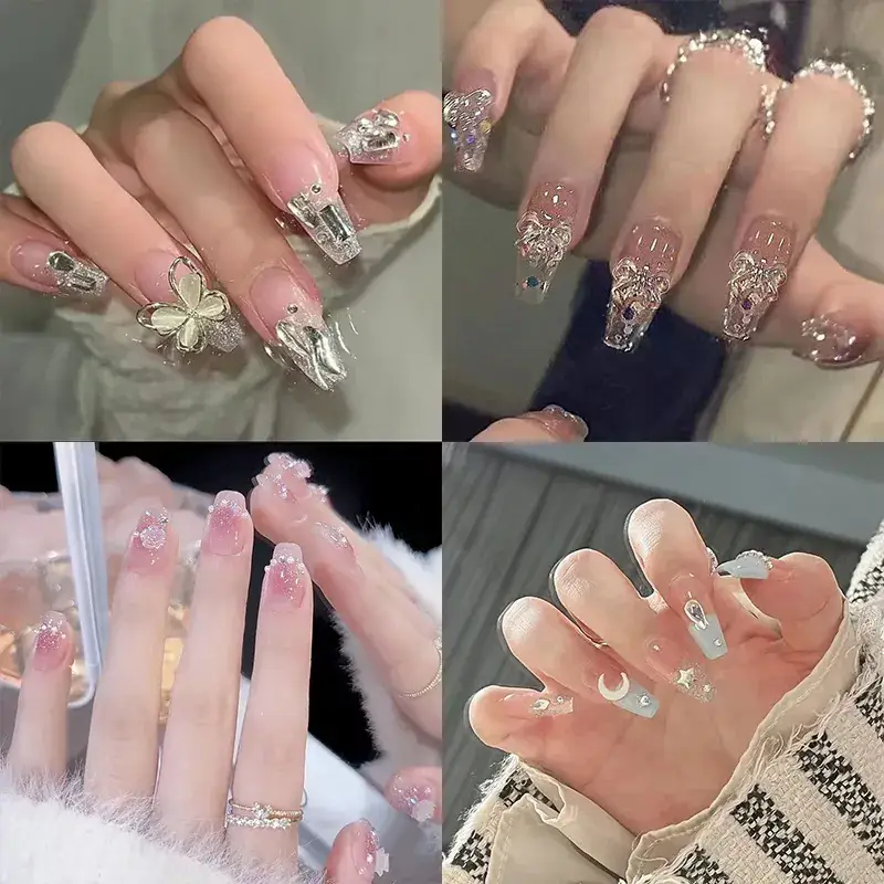 2025 Bow Nail Stickers Whitening Wearable Nail Art