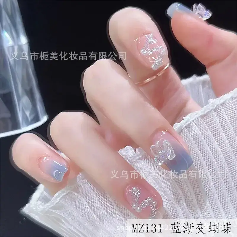 2025 Bow Nail Stickers Whitening Wearable Nail Art