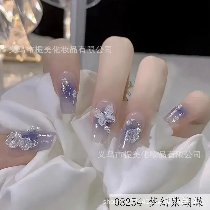 2025 Bow Nail Stickers Whitening Wearable Nail Art