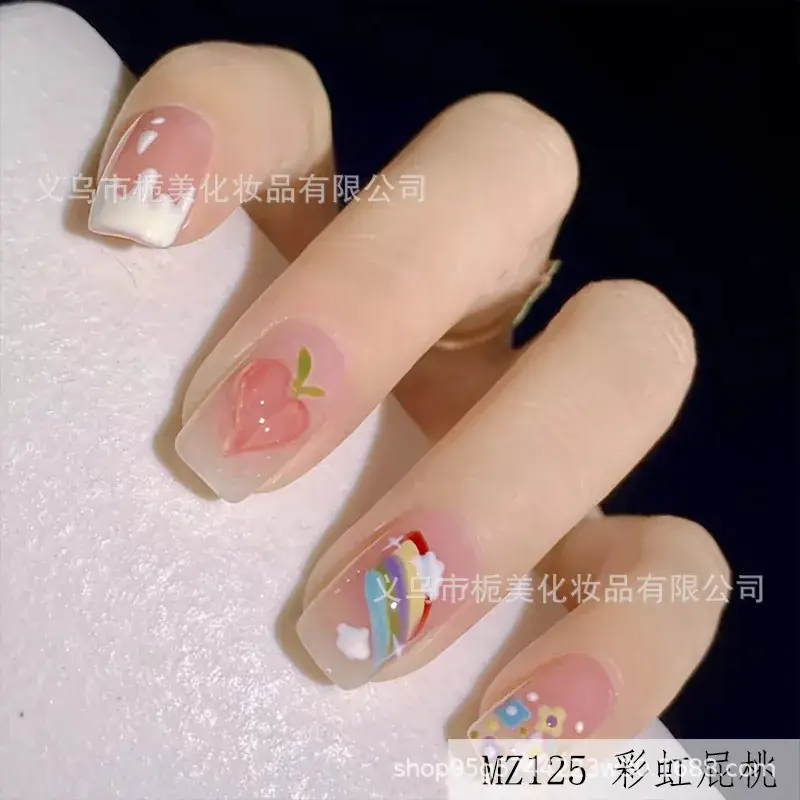 2025 Bow Nail Stickers Whitening Wearable Nail Art
