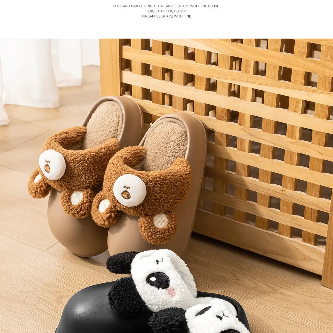 Fleece-Lined Cotton Slippers for Women, Autumn and Winter 2026 New Model, Thick-Soled, Detachable and Washable, Cute Rabbit Cotton Slippers for Winter — feature 21