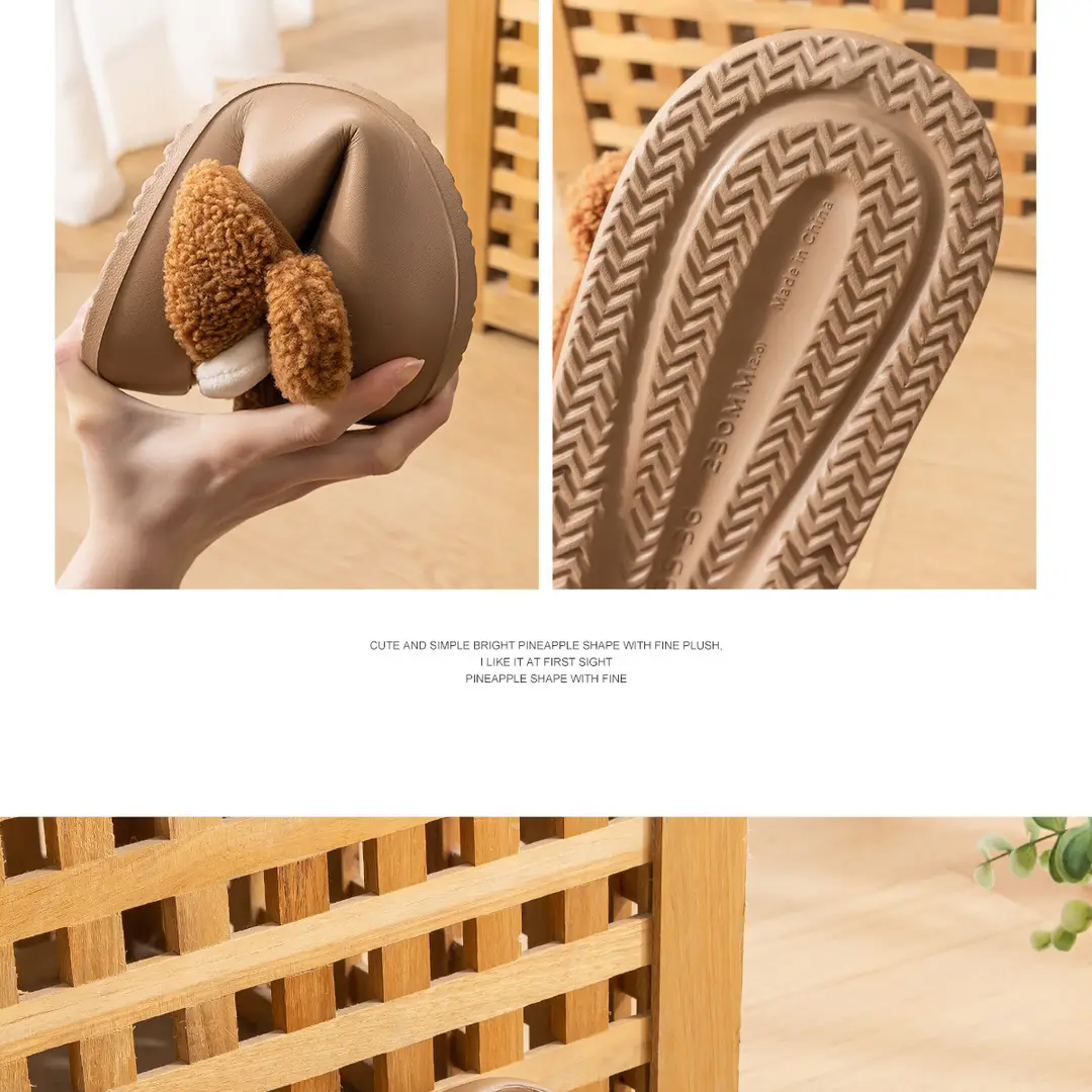 Fleece-Lined Cotton Slippers for Women, Autumn and Winter 2026 New Model, Thick-Soled, Detachable and Washable, Cute Rabbit Cotton Slippers for Winter — feature 23
