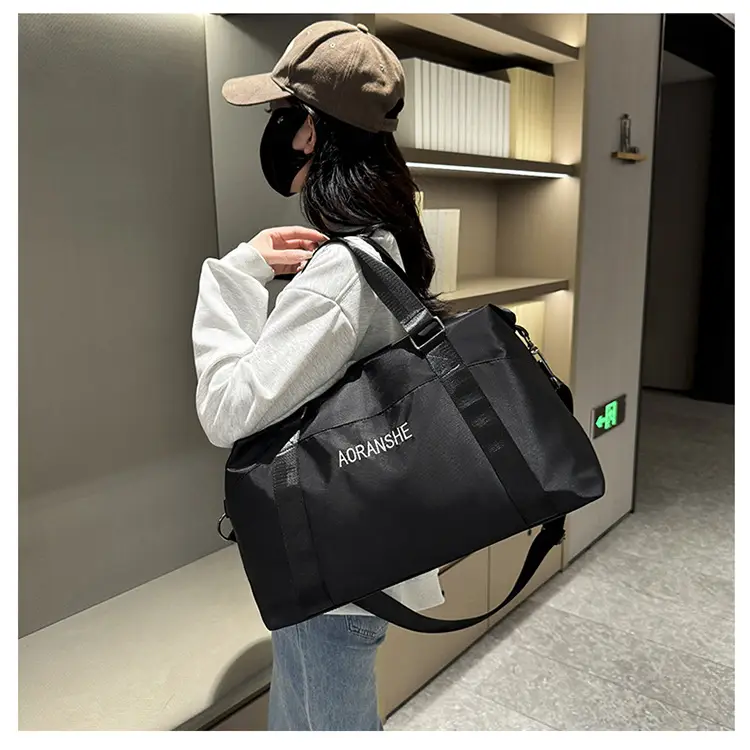 Pink Travel Fitness Bag with 3 Pockets — feature 16