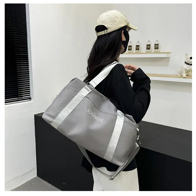 Pink Travel Fitness Bag with 3 Pockets — feature 22