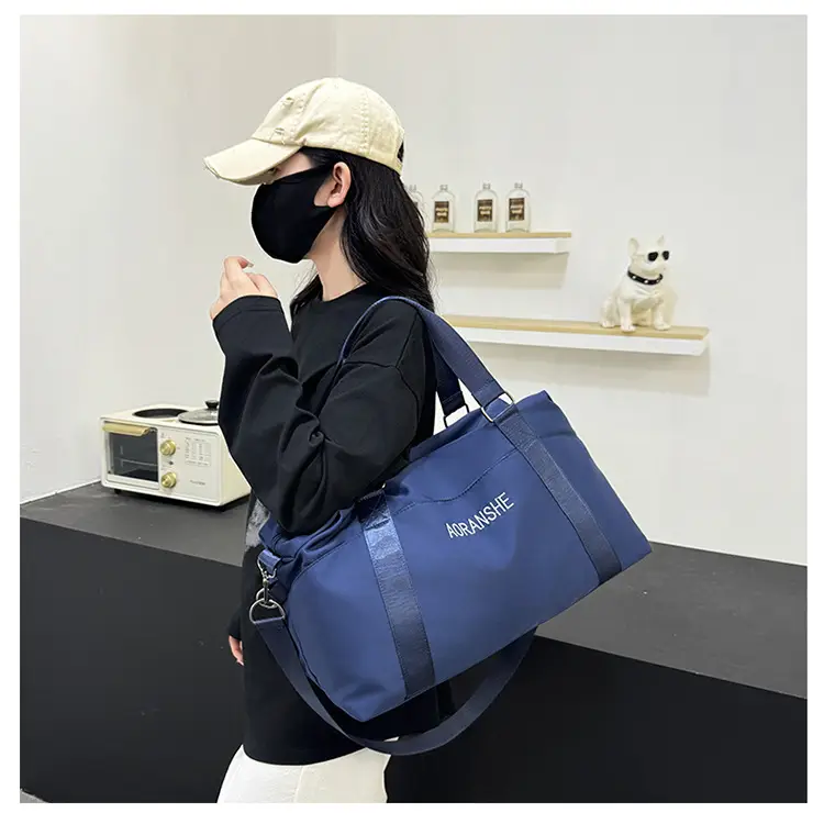 Pink Travel Fitness Bag with 3 Pockets — feature 30