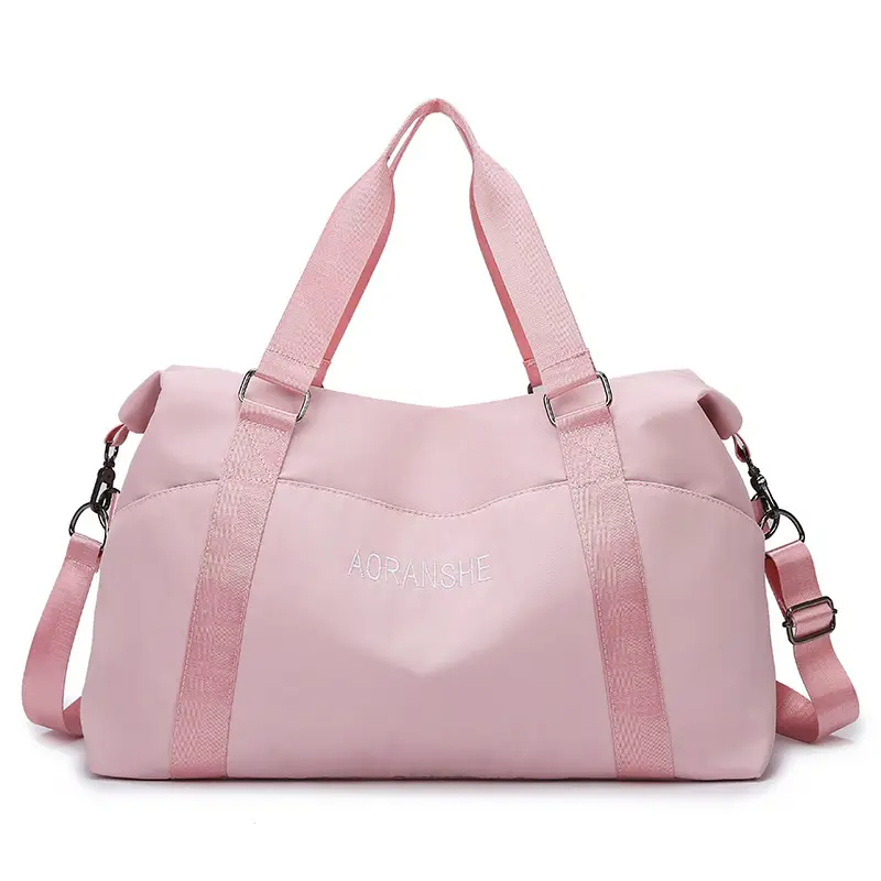 Pink Travel Fitness Bag with 3 Pockets - Image 4