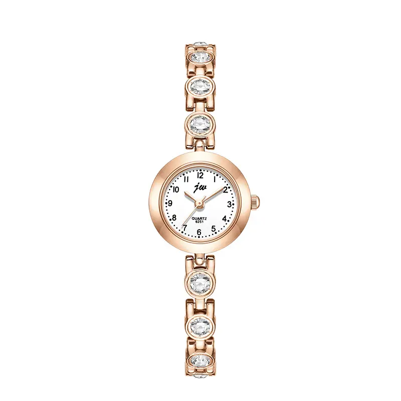 Women's Elegant Crystal Bracelet Watch with Quartz Movement