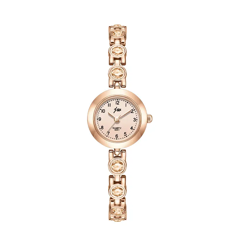 Women's Elegant Crystal Bracelet Watch with Quartz Movement