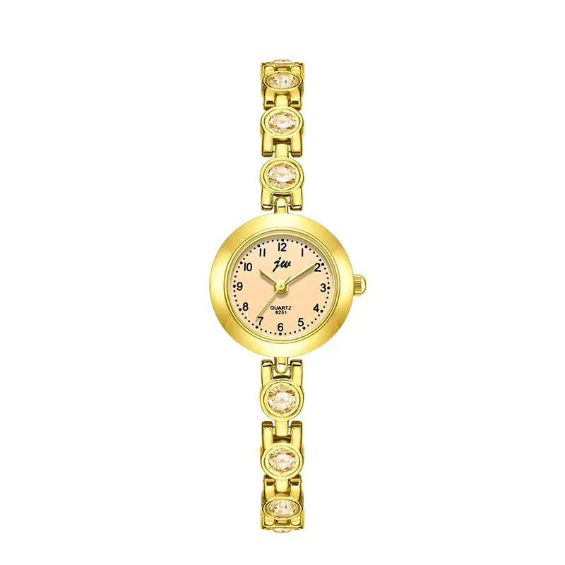 Women's Elegant Crystal Bracelet Watch with Quartz Movement