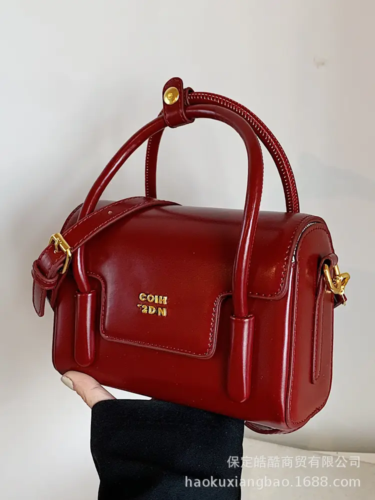 Women's 2024 Autumn White Square Handbag with One Shoulder Crossbody - Image 6