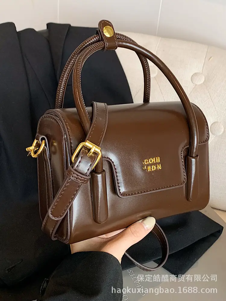 Women's 2024 Autumn White Square Handbag with One Shoulder Crossbody - Image 7