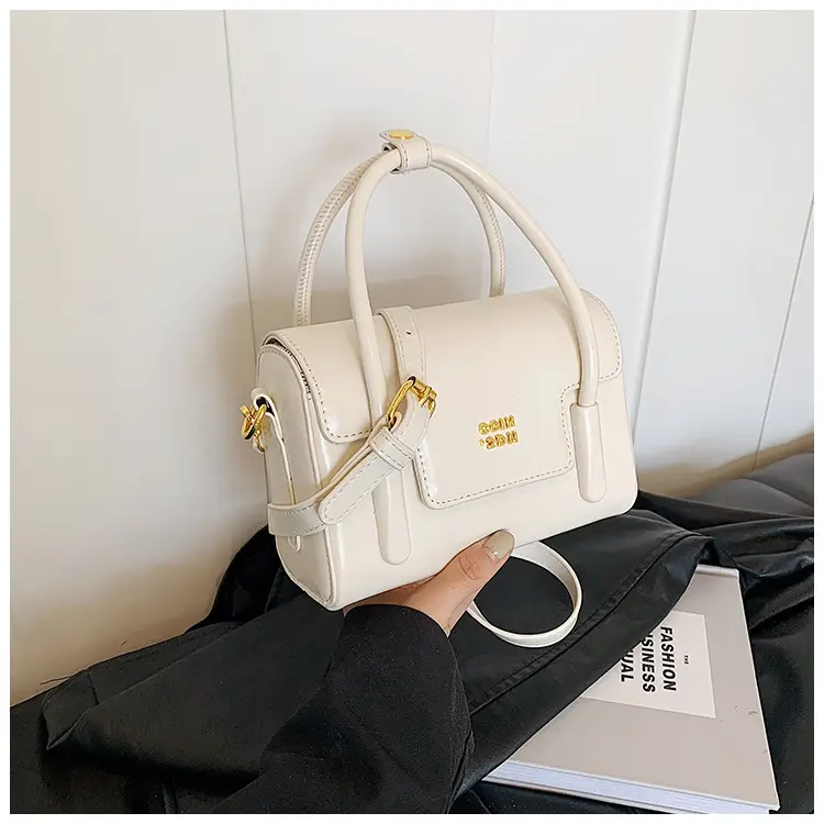 Women's 2024 Autumn White Square Handbag with One Shoulder Crossbody — feature 21