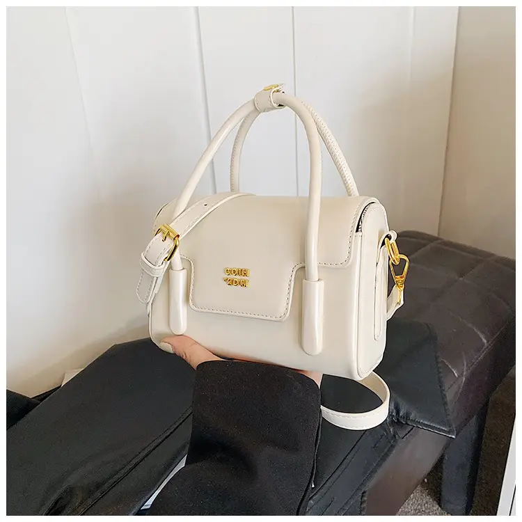 Women's 2024 Autumn White Square Handbag with One Shoulder Crossbody — feature 22