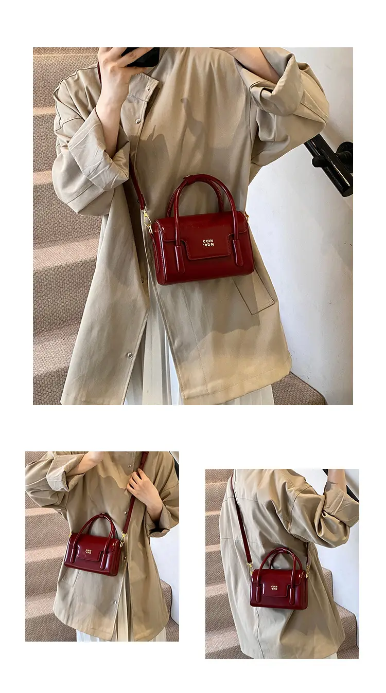 Women's 2024 Autumn White Square Handbag with One Shoulder Crossbody — feature 9