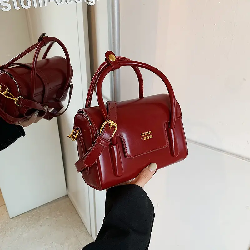 Women's 2024 Autumn White Square Handbag with One Shoulder Crossbody - Image 2