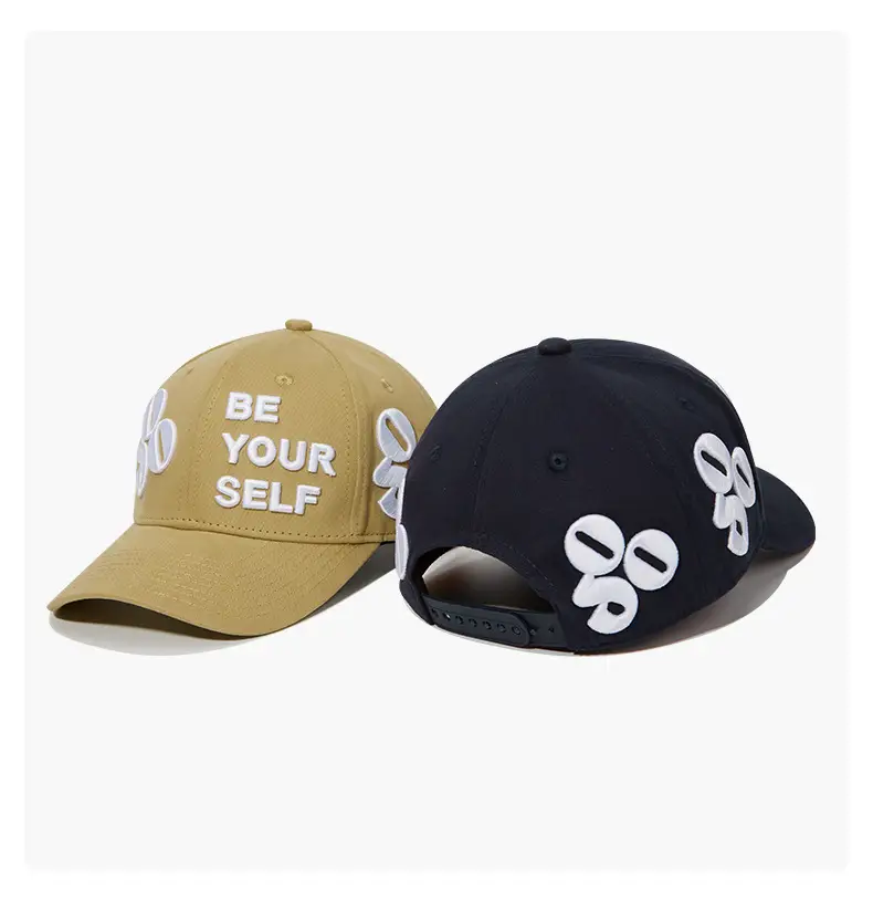 Black Baseball Cap with "Be Your Self" Embroidery — feature 13