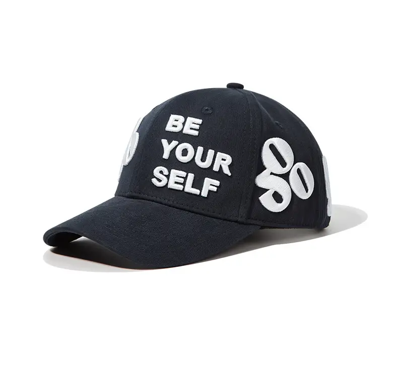 Black Baseball Cap with "Be Your Self" Embroidery — feature 17