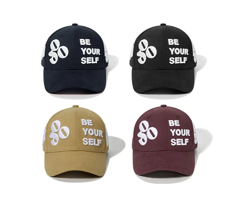 Black Baseball Cap with "Be Your Self" Embroidery — feature 5