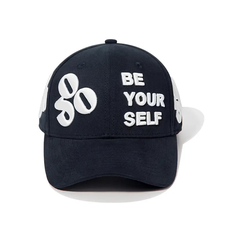 Black Baseball Cap with "Be Your Self" Embroidery — feature 16