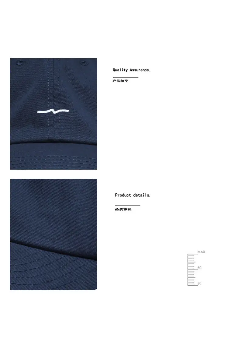 Grey Japanese Style Baseball Cap for Men Women Casual Summer Sunshade — feature 7