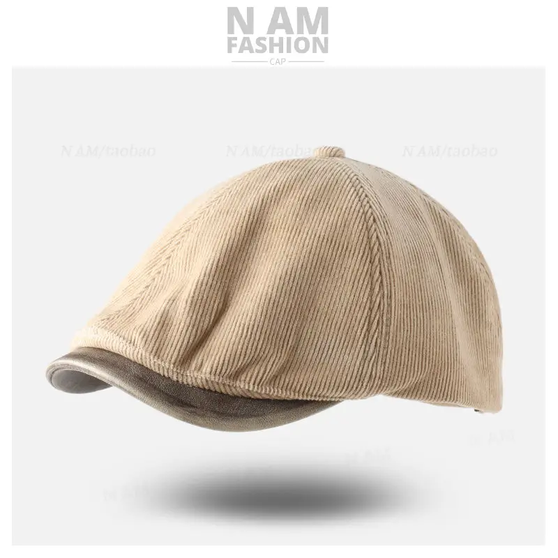 Vintage Brown Corduroy Cap for Kids British Style - Image 7
