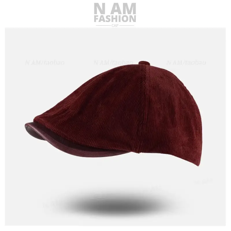 Vintage Brown Corduroy Cap for Kids British Style - Image 5