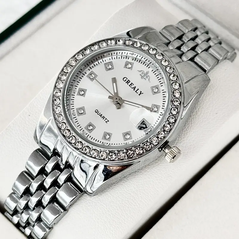 Grealy Cross-Border Diamond-Encrusted Women's Quartz Watch - Image 5