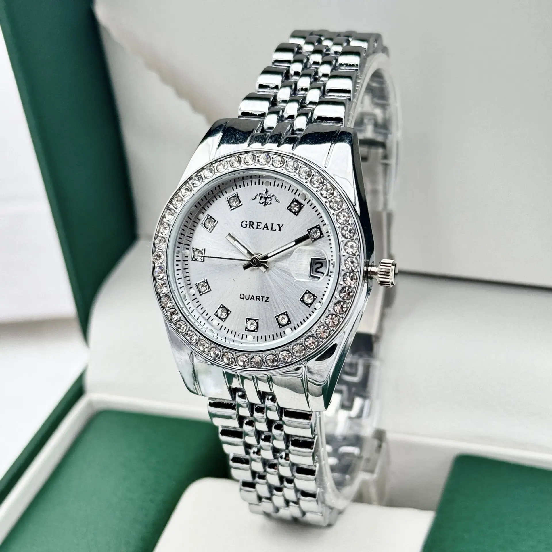 Grealy Cross-Border Diamond-Encrusted Women's Quartz Watch — feature 13