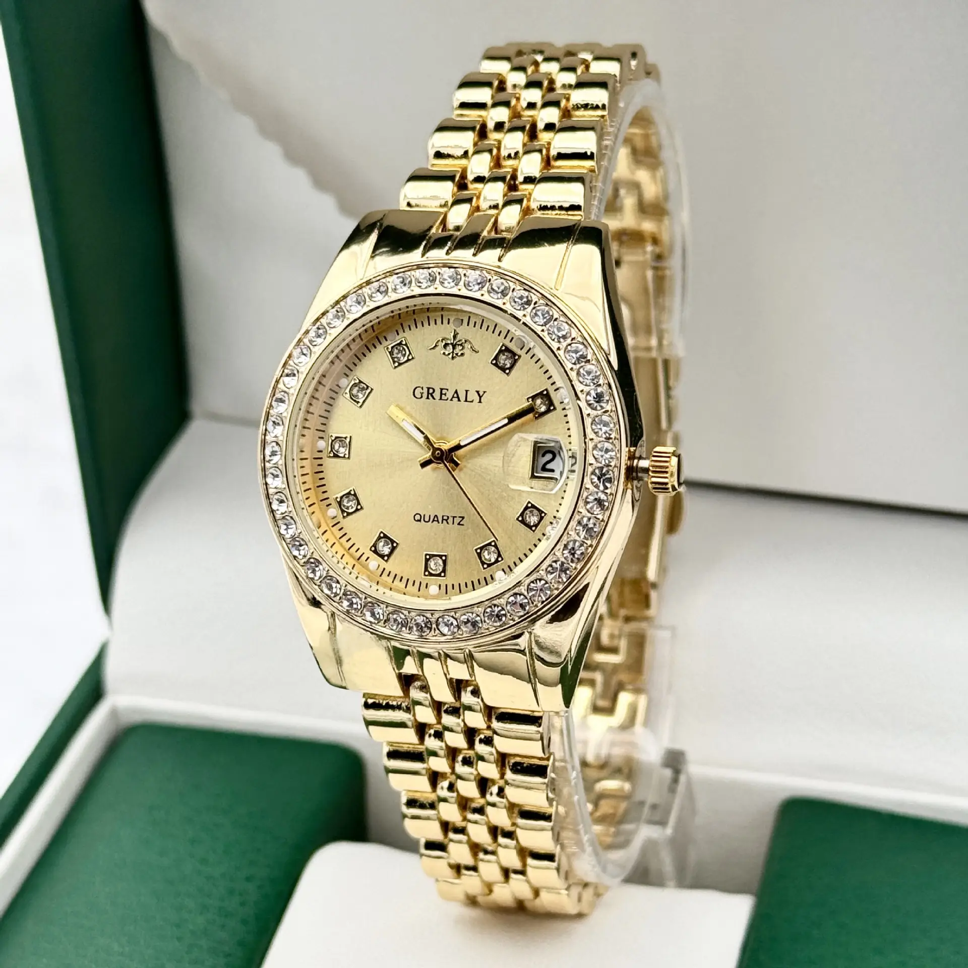 Grealy Cross-Border Diamond-Encrusted Women's Quartz Watch — feature 15