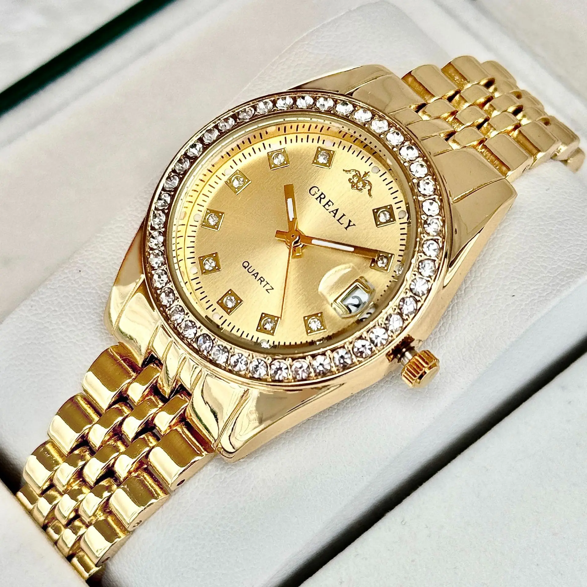 Grealy Cross-Border Diamond-Encrusted Women's Quartz Watch — feature 16