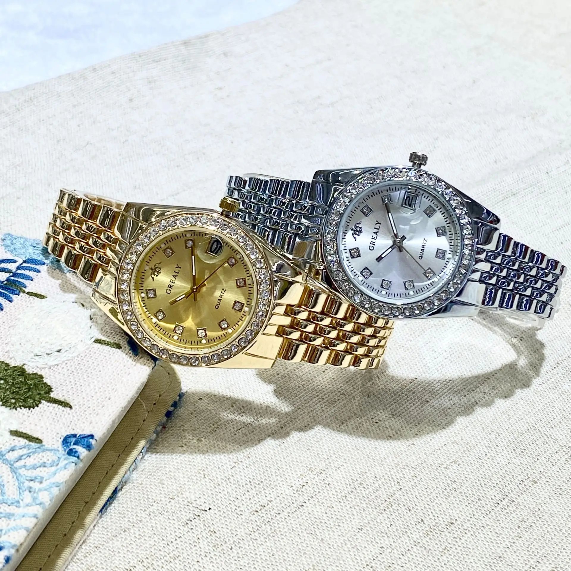 Grealy Cross-Border Diamond-Encrusted Women's Quartz Watch — feature 8