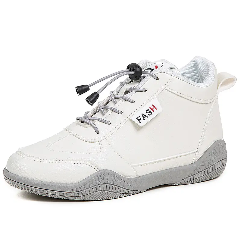 2026 New Autumn Lightweight Student Casual Shoes for Women, Mid-Top Versatile White Shoes, Thick-Soled Wear-Resistant Women's Sports Shoes - Image 6