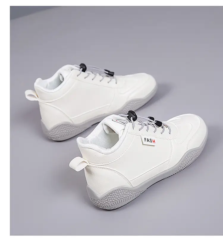 2026 New Autumn Lightweight Student Casual Shoes for Women, Mid-Top Versatile White Shoes, Thick-Soled Wear-Resistant Women's Sports Shoes — feature 20