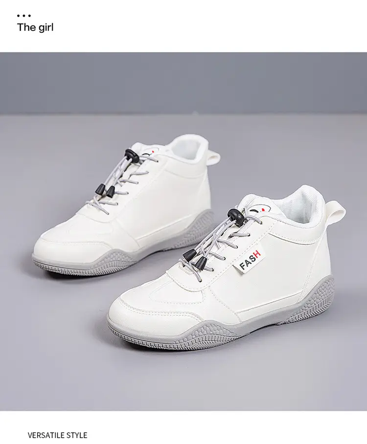 2026 New Autumn Lightweight Student Casual Shoes for Women, Mid-Top Versatile White Shoes, Thick-Soled Wear-Resistant Women's Sports Shoes — feature 21