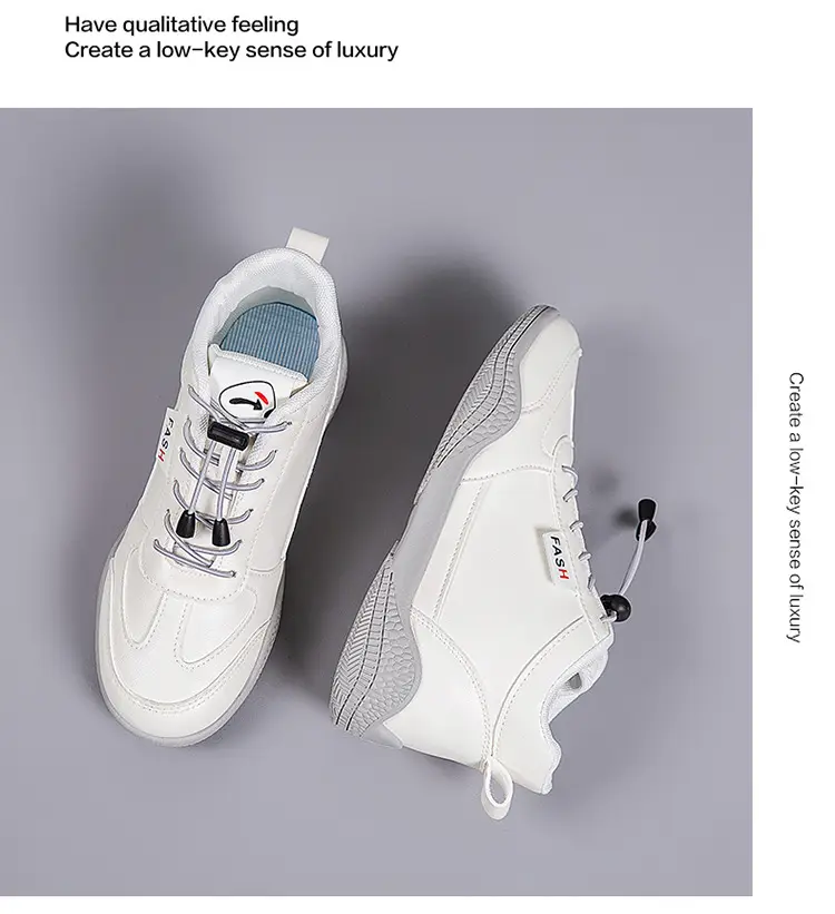 2026 New Autumn Lightweight Student Casual Shoes for Women, Mid-Top Versatile White Shoes, Thick-Soled Wear-Resistant Women's Sports Shoes — feature 22